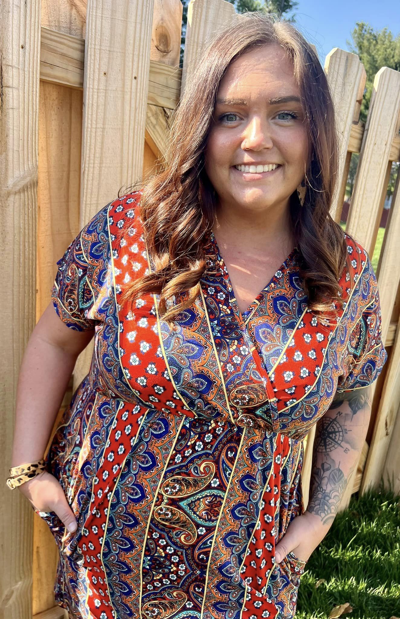 Boho Paisley Dress