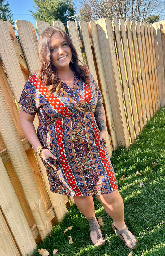 Boho Paisley Dress