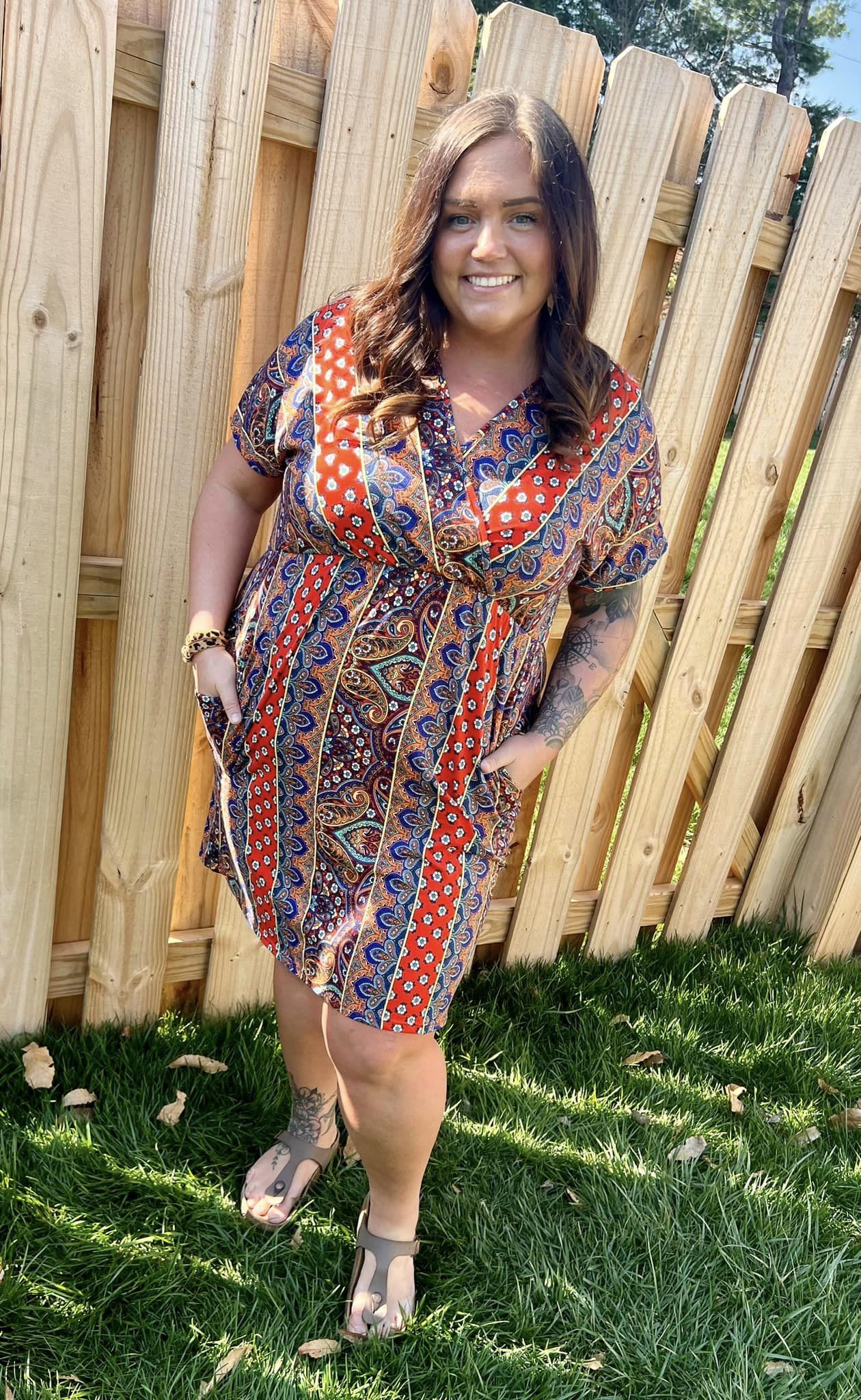 Boho Paisley Dress