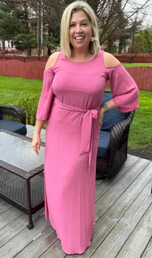 Off Shoulder Blush Maxi