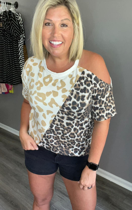 Animal Peep Shoulder Top